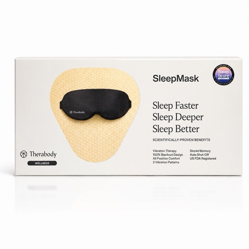 Therabody - SleepMask - Ultra-Comfortable 100% Blackout Eye Mask With Gentle